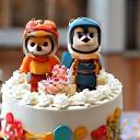 子供が喜ぶキャラクターが描かれたバースデーケーキ